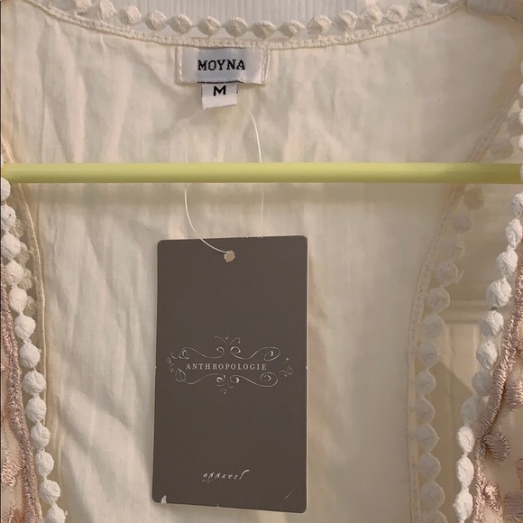 Anthropologie embellished cream vest! - Picture 3 of 4
